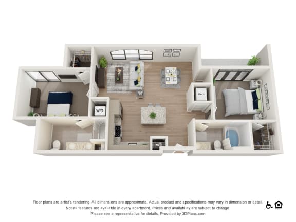 2E Floor Plan at The Baxly, Savannah, Georgia