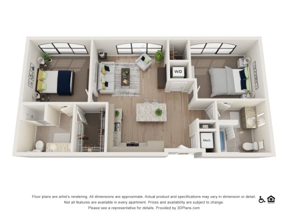 2F Floor Plan at The Baxly, Savannah