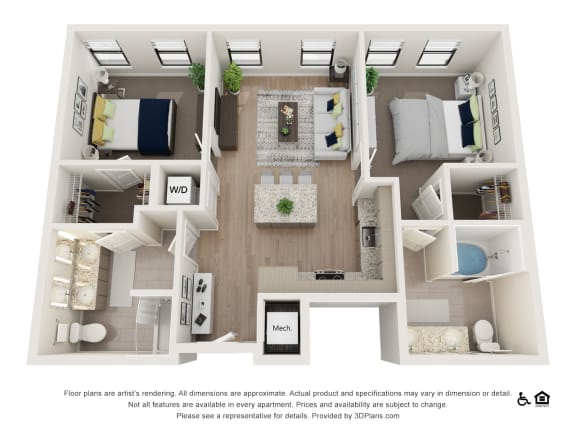 2P Floor Plan at The Baxly, Georgia
