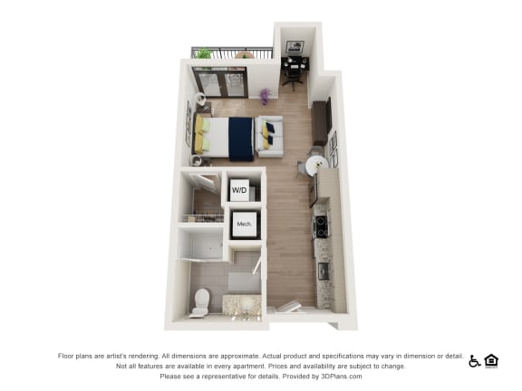 SJ Floor Plan at The Baxly, Savannah, GA, 31401