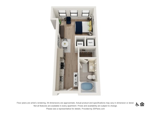 SL Floor Plan at The Baxly, Savannah, 31401