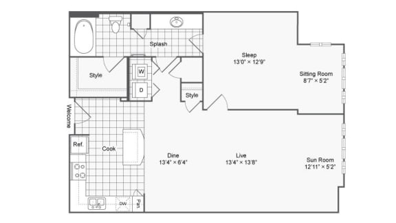 1 bed 1 bath H at The Hendrix, Georgia, 30329