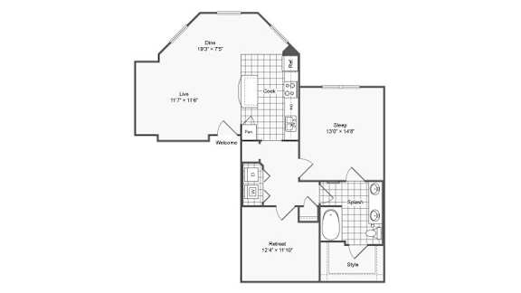 1 bed 1 bath K at The Hendrix, Atlanta, GA