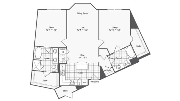 2 bed 2 bath B at The Hendrix, Atlanta, GA