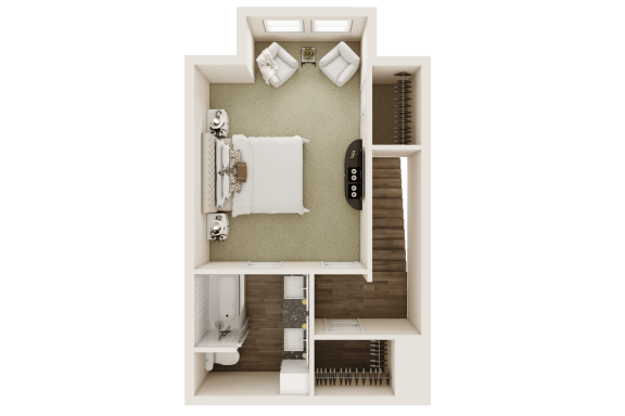 2 bedroom 2 bathroom floor plan D at The Livano Kemah, Kemah, 77565
