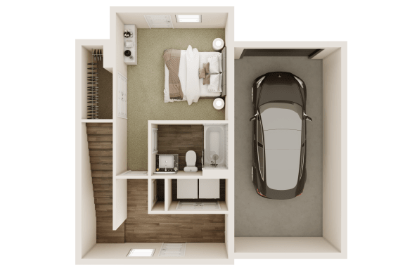 3bedroom 3.5 bathroom floor plan at The Livano Kemah, Kemah