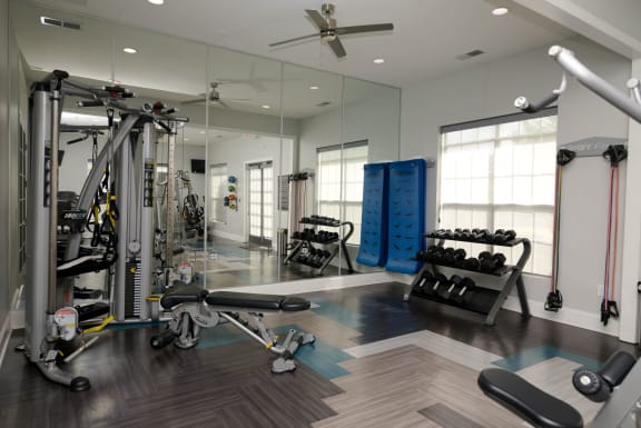 Fitness Center With Modern Equipment at The Shallowford, Chattanooga, TN, 37421