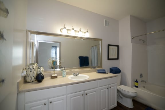 Bathroom With Vanity Lights at The Shallowford, Chattanooga, TN, 37421