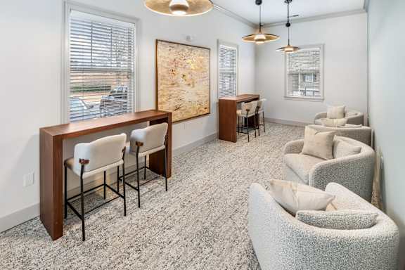 Relaxation Lounge at The Dawson Cartersville Apartments, Cartersville, GA