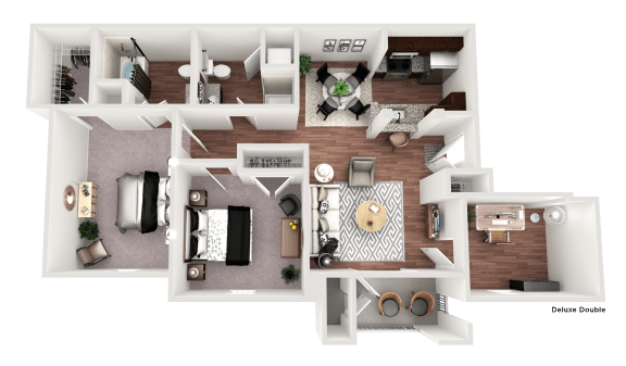2 bed 2 bath C at The Villa at River Pointe, Maumelle, AR 72213