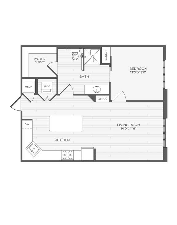 a floor plan of a residence with a loft