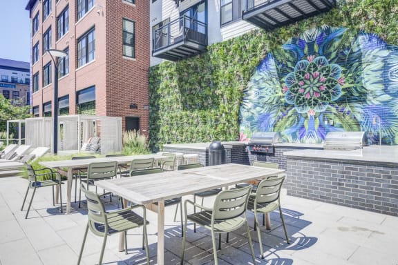 Outdoor grilling and dining