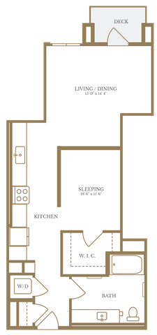a floor plan of a house with a kitchen and a living room