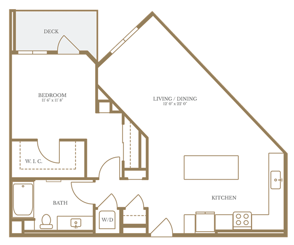a floor plan of a house with an attic floor and a staircase