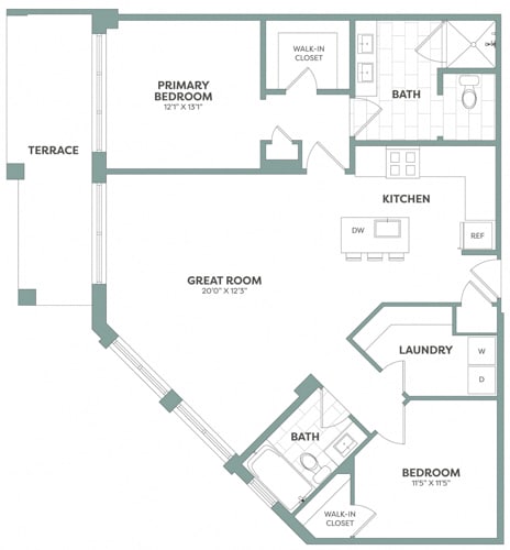 a blueprint of a floor plan of a house