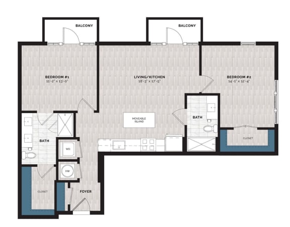 a floor plan of a house with an open floor plan