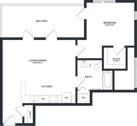 a floor plan of a house with an open floor plan