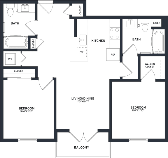a blueprint of a floor plan of a house