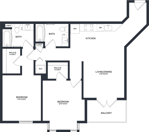 a blueprint of a floor plan of a house