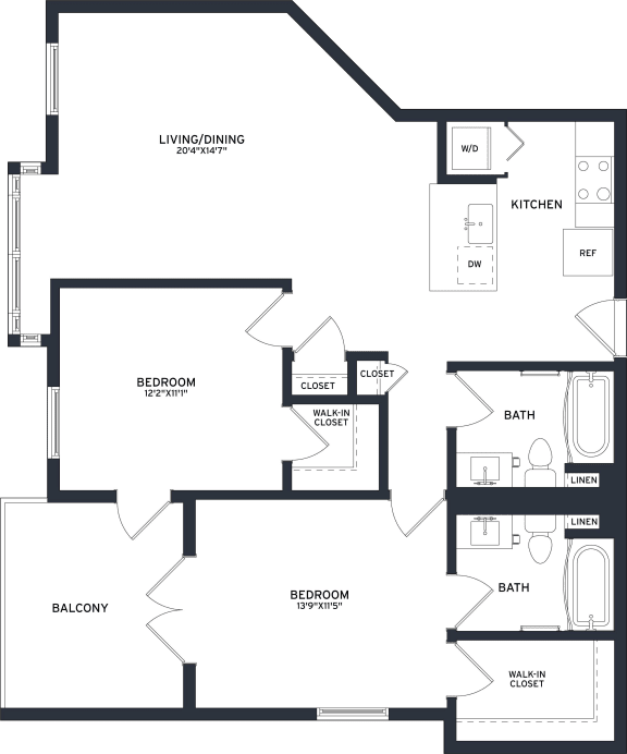 a blueprint of a floor plan of a house