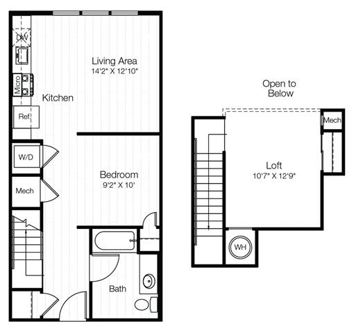 allure mineola 1 bedroom apartment with loft