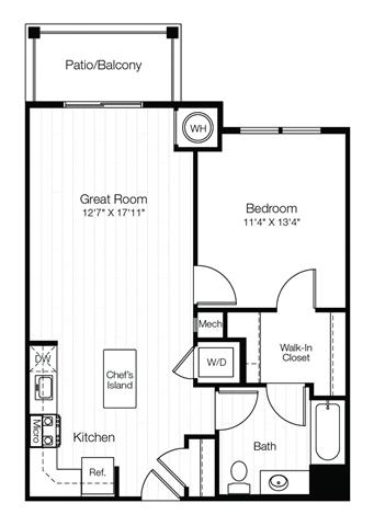 1 bedroom apartment with patio/balcony allure mineola