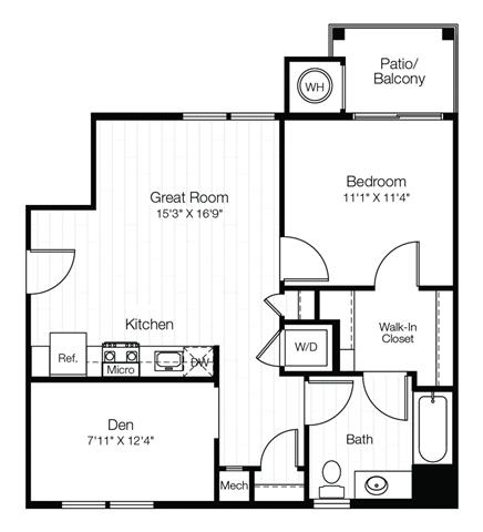 1 bedroom luxury apartment in Mineola NY
