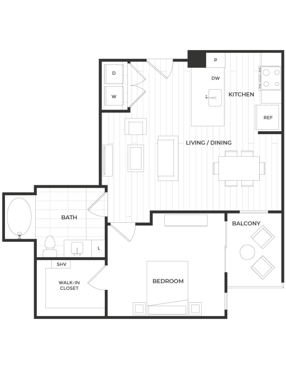 a black and white floor plan of a house
