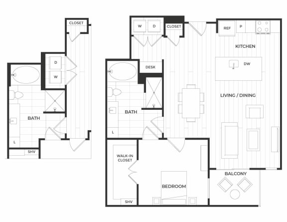 a black and white floor plan of a house