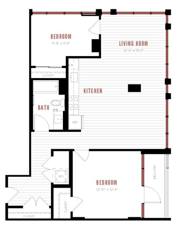 floor plan of the second level of a two story house with an open floor plan