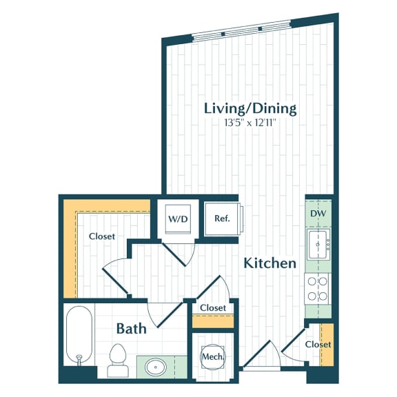 a floor plan of a bedroom apartment with a bathroom and a living room