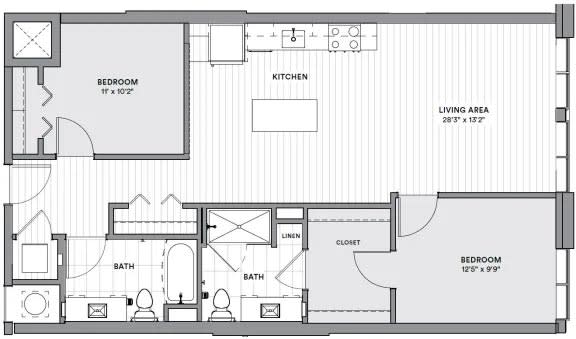 blueprint of a floor plan of a house