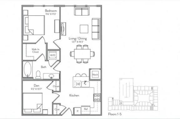 the second and third floors of a house with bedrooms floor plans