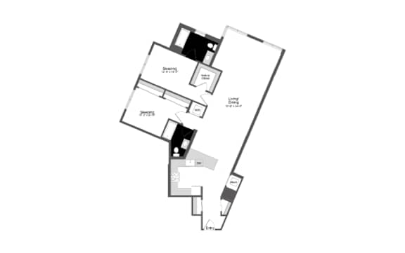 a floor plan of a house with different floors