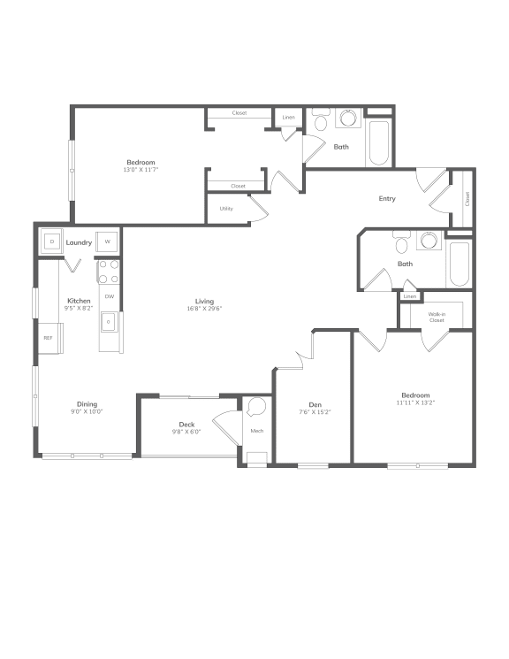 the floor plan of the residence