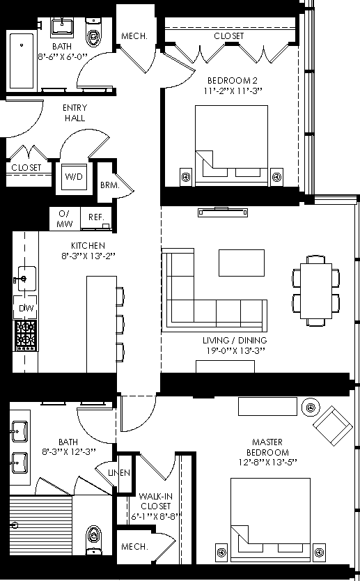 a floor plan of a house with different floors