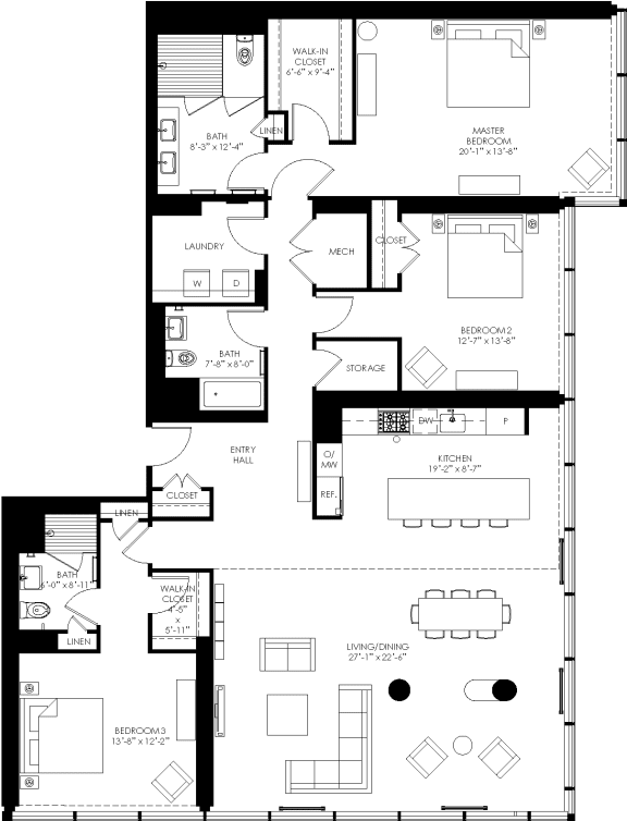 floor plan of the cort elevation of the first floor