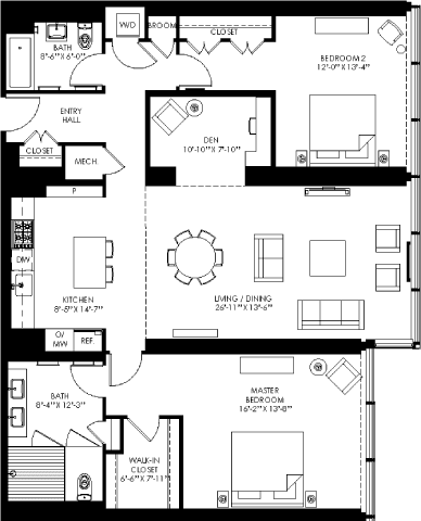 floor plan of the cort elevation of the first floor of a house