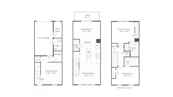 The Addison Floor Plan at The Retreat at Brandywine Crossing, Maryland, 20613