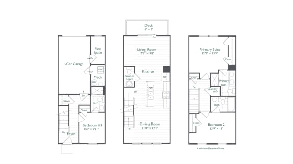 The Addison II Floor Plan at The Retreat at Brandywine Crossing, Brandywine, MD 20613