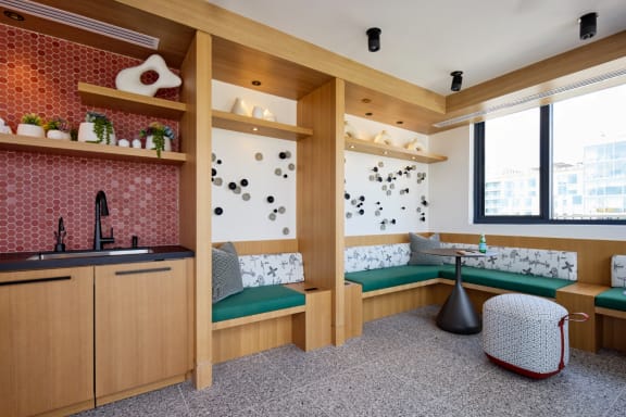 Sky Lounge amenity space seating