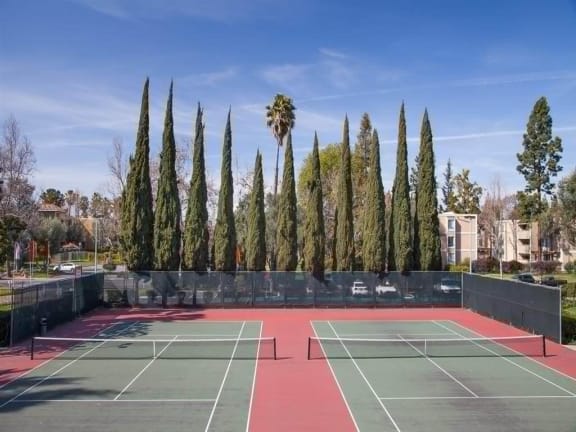Tennis Courts at Valley West Apartments in San Jose, CA 95122