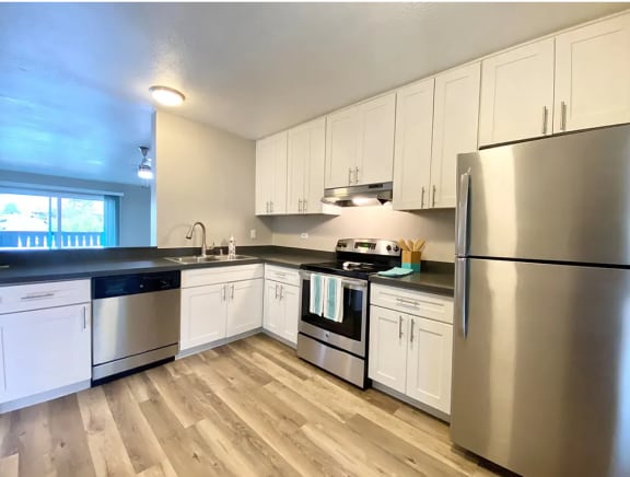 Stunning Kitchen with Efficient Appliances and Custom Cabinetry at 1038 on Second in Downtown Lafayette, CA