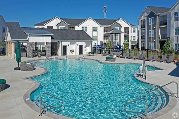 Sparkling Pool at 198 Milltown Apartments, North Carolina