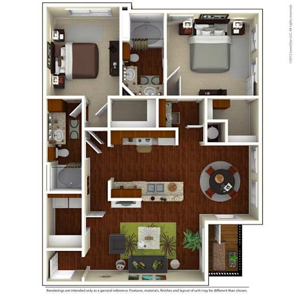 B3 Floor Plan at Terraces at Town Center, Jacksonville, FL, 32256