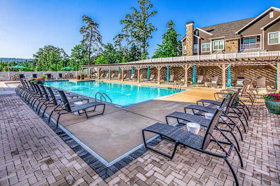 Swimming Pool With Lounge Chairs at Retreat at Greystone, Birmingham, 35242