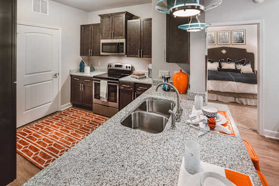 Fully Furnished Kitchen at Retreat at Greystone, Birmingham, AL, Alabama , 35242