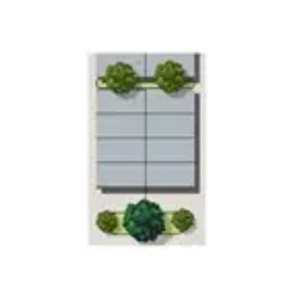 a window sill with green plants on it