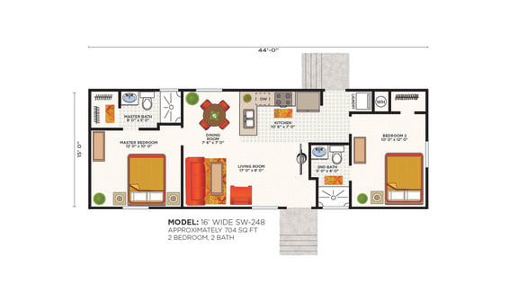 a floor plan of a small house