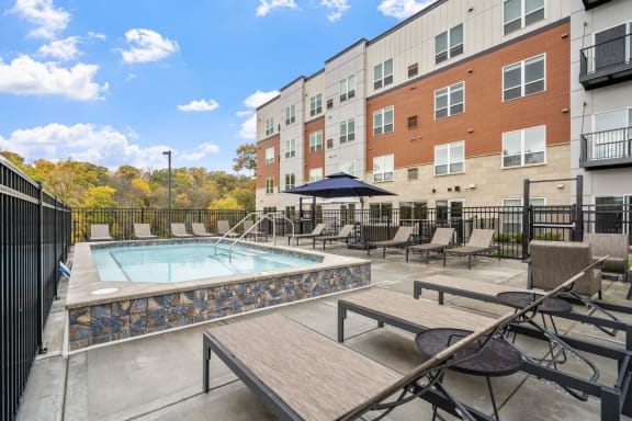 Pool And Sundecks at The Aurilla, Minnesota, 55016